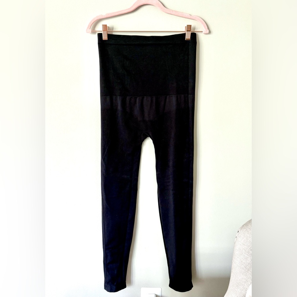 SPANX High-Waist Black Shaping Compression Leggings XL